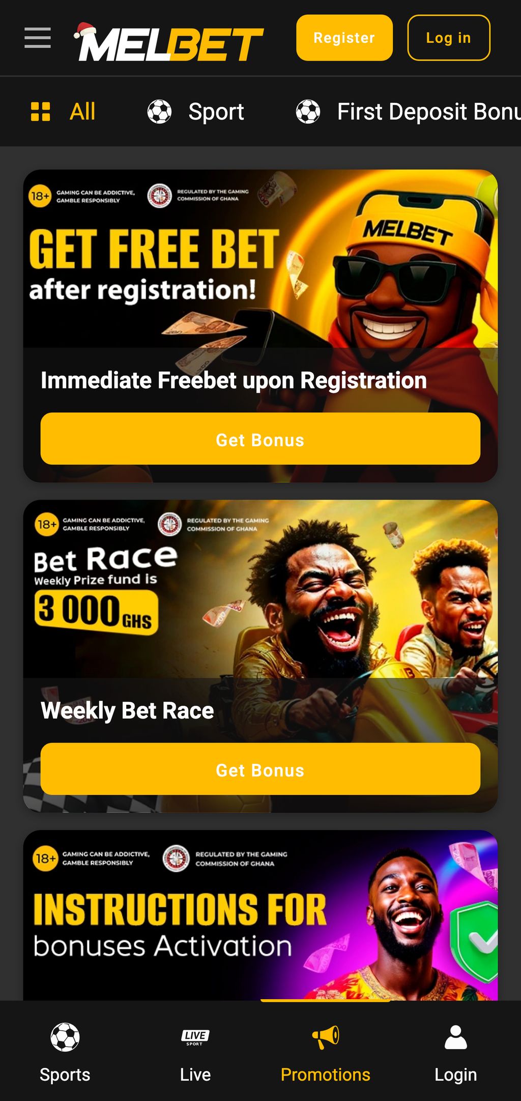 Melbet promotions