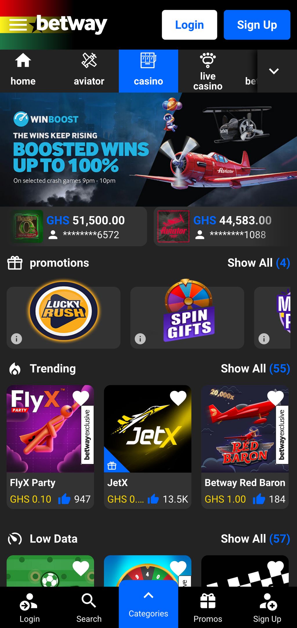 Betway Ghana casino