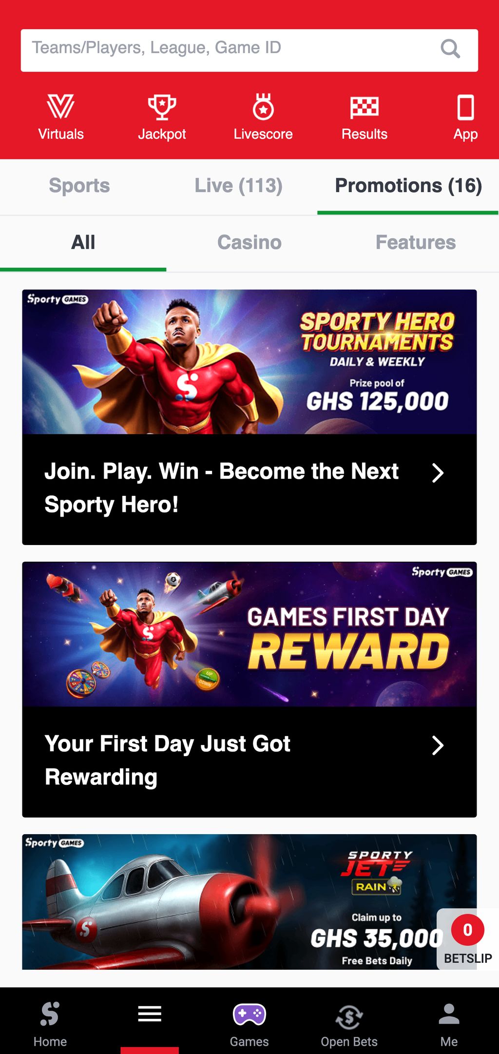 SportyBet promotions