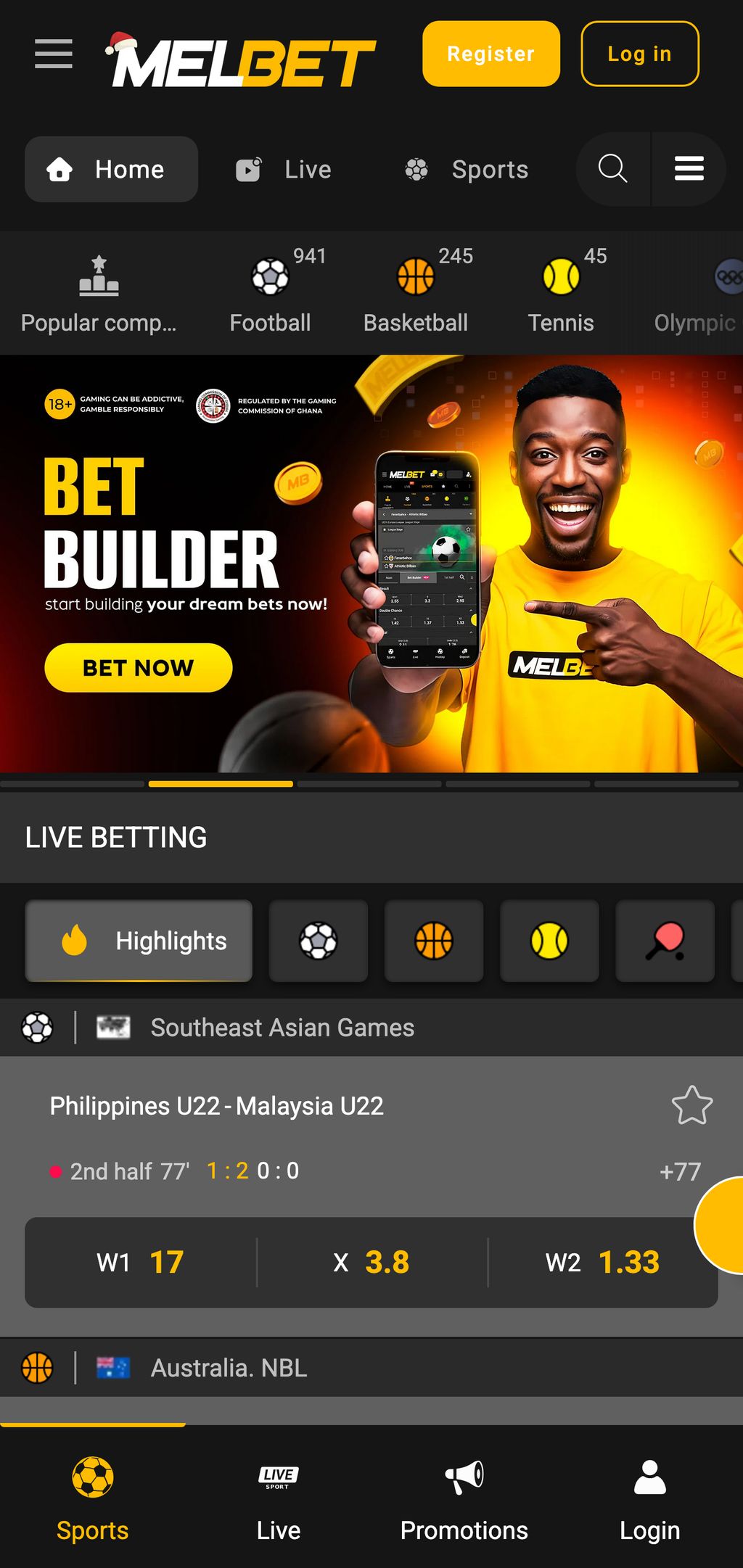 Melbet Ghana App