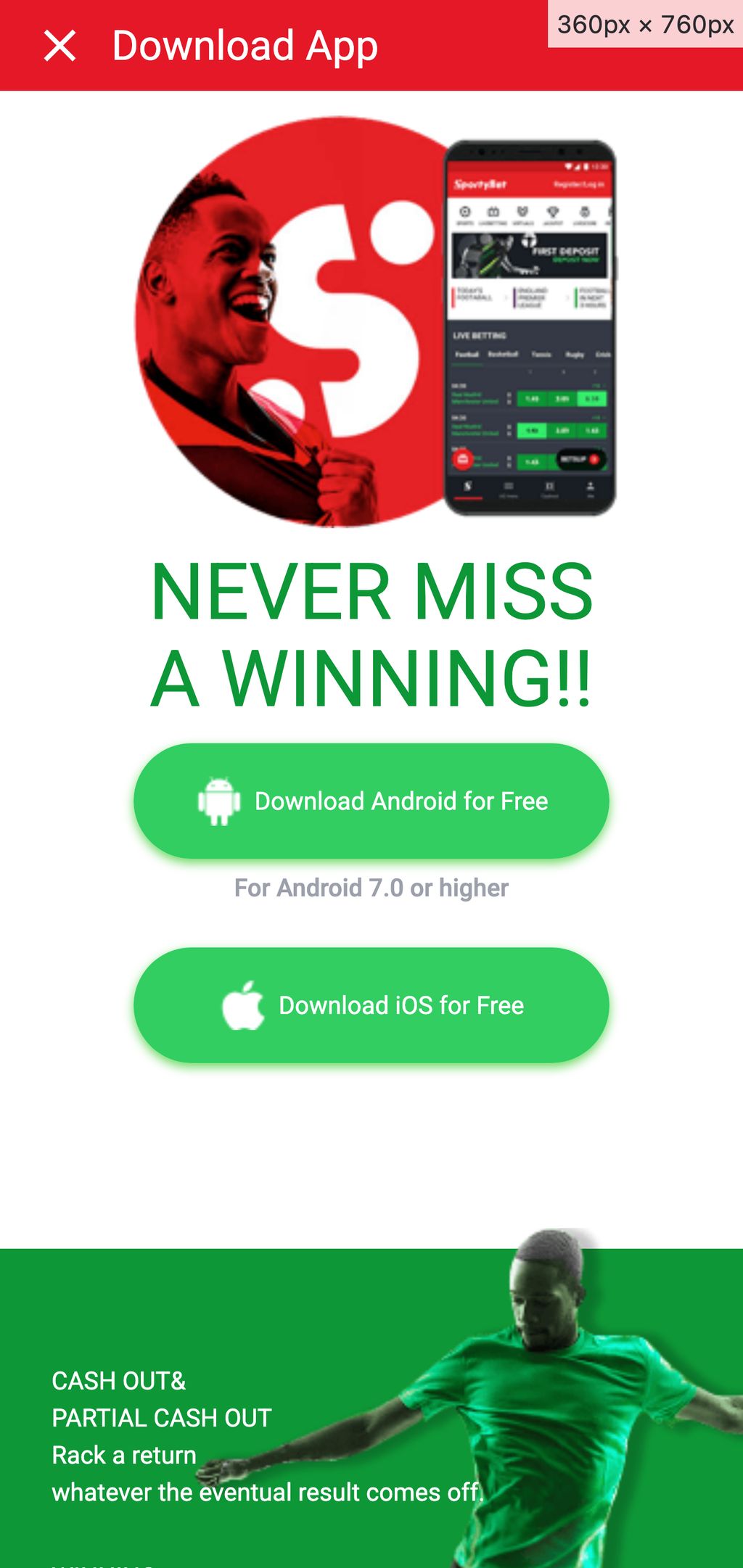 SportyBet app