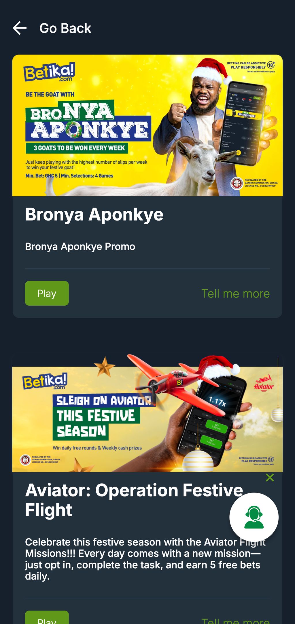 Betika promotions